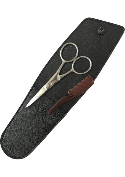 Siyah Stil 1 Takım Bıyık Kaş Düzeltici Erkekler Sakal Veya Paslanmaz Çelik Kesme Kesici Bakım Accessary Ors Saklama Çantası ile Tarak Kiti (Yurt Dışından) indirimleri