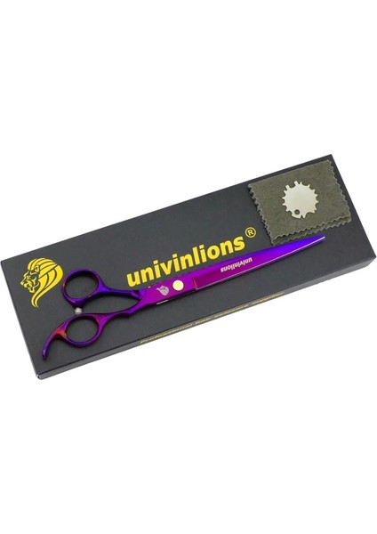 8001-KESME Stili 8" Univinlions Evcil Hayvan Tımar Ors Köpek Tımar Ors Profesyonel Köpek Makası Köpek Kedi Saç Kesme Makası Kedi Saç Kesme Seti (Yurt Dışından)