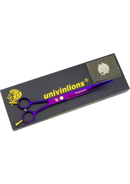8001-KESME Stili 8" Univinlions Evcil Hayvan Tımar Ors Köpek Tımar Ors Profesyonel Köpek Makası Köpek Kedi Saç Kesme Makası Kedi Saç Kesme Seti (Yurt Dışından)