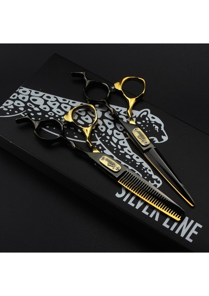 Siyah Altın Inceltme Stili Profesyonel Berber Araçları Orijinal Kutusu Jaguar 6.0 Inç Kuaförlük Ors Alman Kara Panter Düz Saç Kesme Ors (Yurt Dışından) fiyatları