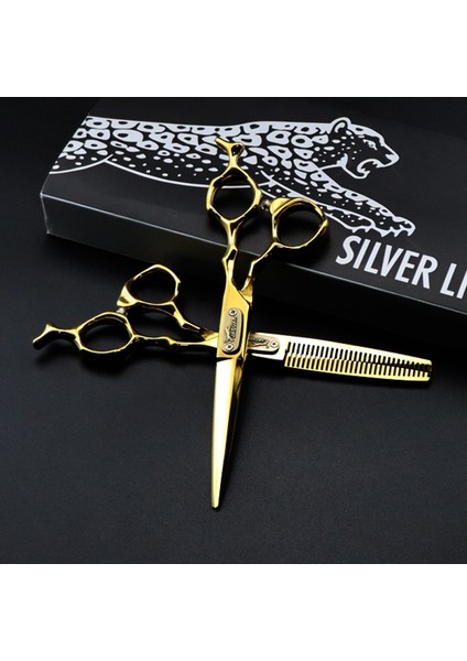 Siyah Altın Inceltme Stili Profesyonel Berber Araçları Orijinal Kutusu Jaguar 6.0 Inç Kuaförlük Ors Alman Kara Panter Düz Saç Kesme Ors (Yurt Dışından) indirimleri