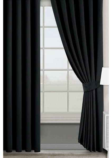 Blackout Perde 2 Adet Işık Geçirmez Güneşlik Fon Perde Işık Geçirmez Fon Perde 2'li