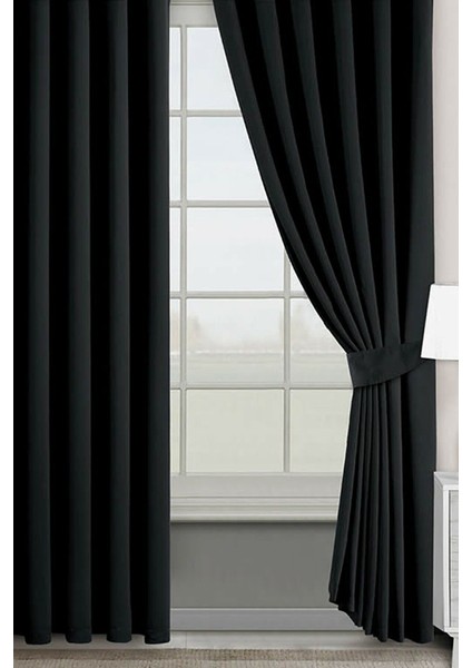 Blackout Perde 2 Adet Işık Geçirmez Güneşlik Fon Perde Işık Geçirmez Fon Perde 2'li