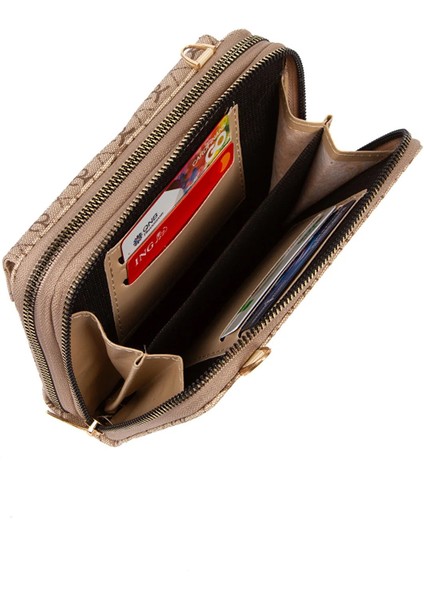 NP285 Kadın ,desenli Telefon Bölmeli Çapraz Askılı Omuz Çantası indirimleri