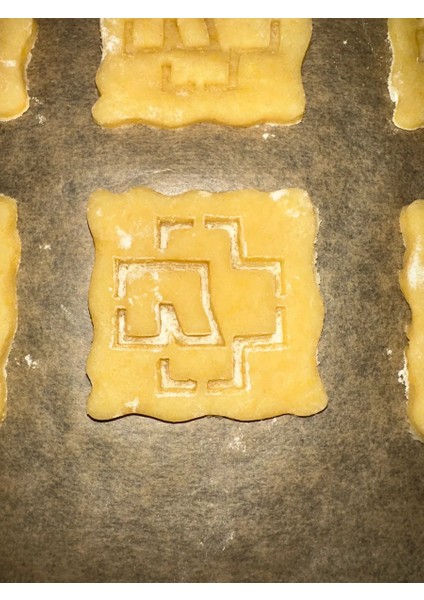 Rammstein Logo Şeklinde Kurabiye Kalıbı