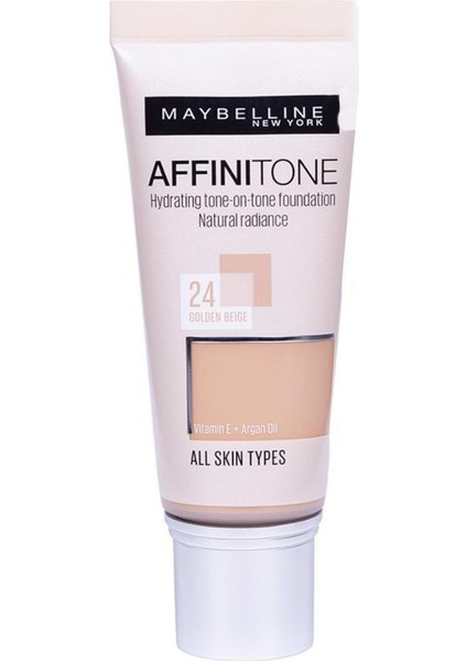 Maybelline New York Affinitone Fondöten 24 Golden Beige