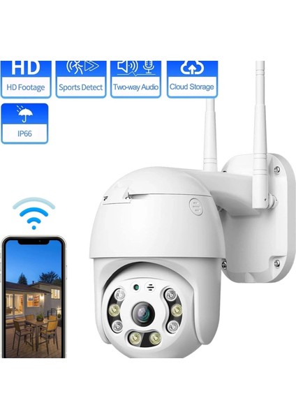 2mp Hd 2.5 Inch IP66 Ip Kamera Wifi Özellikli Hareket Takipli ve Gece Sensörlü Alarmlı Kamera Blm-41