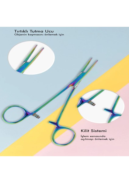 Portegu Saç Ekme Makası Pens Makas Piercing Makas Düz Uçlu 13CM fiyatları