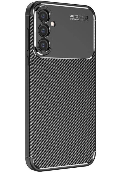 Case Street Samsung Galaxy S24 Kılıf Negro Karbon Kamera Korumalı Silikon Lüx Siyah