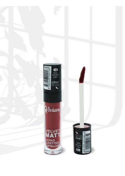 Velvet Matt Long Lasting Lipgloss 12