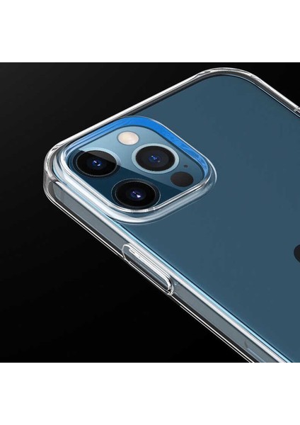 Apple iPhone 12 Pro ile Uyumlu Kılıf Yüksek Korumalı Sert Şeffaf Kapak