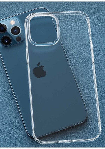 Apple iPhone 12 Pro ile Uyumlu Kılıf Yüksek Korumalı Sert Şeffaf Kapak