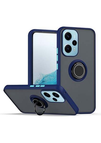 Xiaomi Poco F5 Kılıf Montreal Yüzüklü Standlı