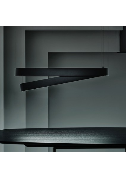 Linen Lineer LED Sarkıt - Siyah
