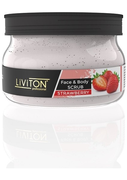Çilekli Body & Face Scrub Tazeleyici Temizleyici Vücut ve Yüz Peelingi 300 ml