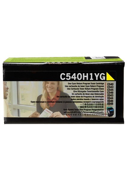 Lexmark C540 Sarı Muadil Toner