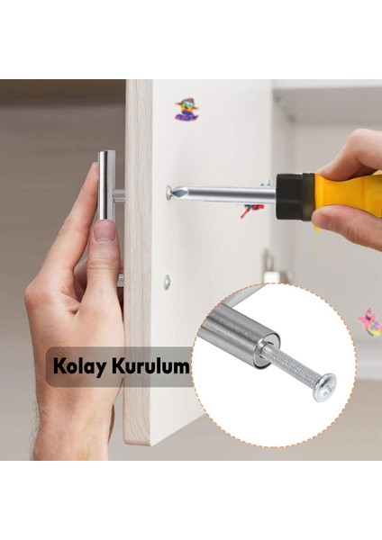 Rosemary Mobilya Mutfak Çekmece Dolap Kapak Kulpu Kulbu 224 mm Inox Metal Kulp