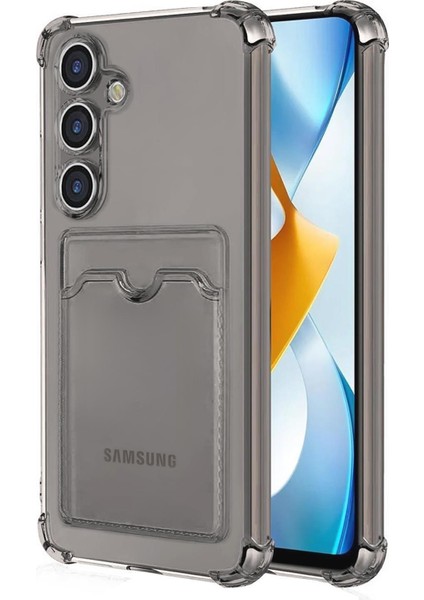 Samsung Galaxy S24 Card Slot Shock Kılıf Füme