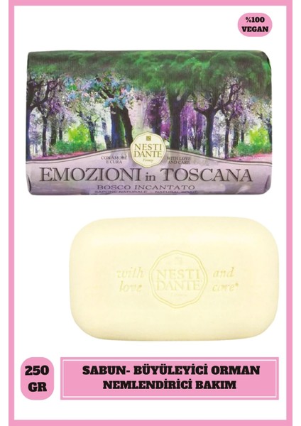 Emozioni In Toscana Bosco Incantato Katı Sabun 250gr | Nemlendirici | Büyüleyici Orman