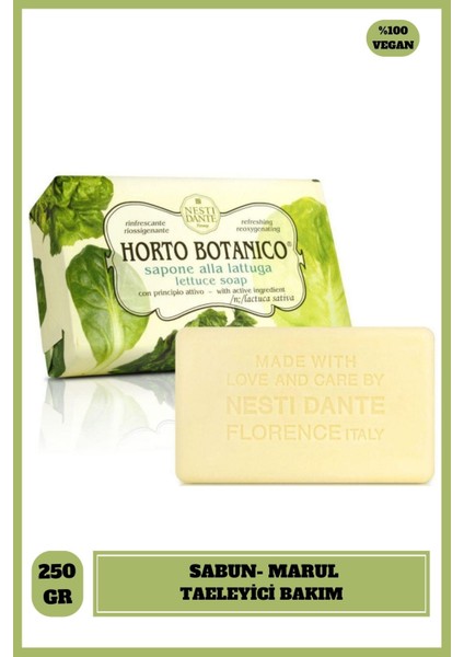 Nesti Dante Horto Botonico Lettuce Tazeleyici, Nemlendirici Sabun Vegan Bakım 250 Gr