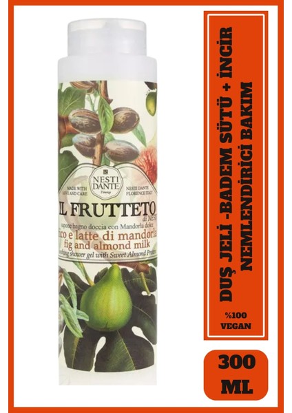 Nesti Dante Il Frutteto Badem Sütü İncir Özlü Nemlendirici Yenileyici Vegan Bakım 300 Ml