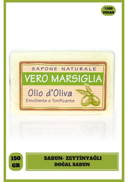 Vero Marsiglia Olio D’oliva Katı Sabun 150gr| Nemlendirici Ve Besleyici | Zeytinyağlı Özlü