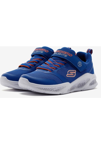 Skechers Meteor-Lights Büyük Erkek Çocuk Mavi Işıklı Spor Ayakkabı 401675L Blor
