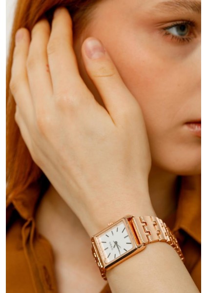 Maria Beyaz Kadran Rose Kordon Kadın Kol Saati fırsatları