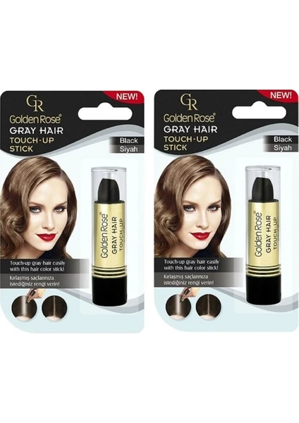 Golden Rose Grey Hair Saç Kapatıcı Siyah No:01 2 Adet