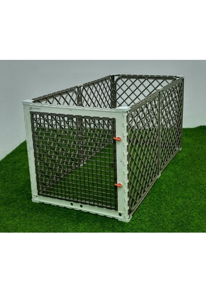 Ahşap Plastik Karışımı Sağlam 60CM x 60CM x 120CM Köpek, Kedi, Tavşan Çiti