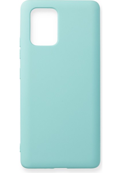Samsung Galaxy A91 / S10 Lite Kılıf Nano Içi Kadife Silikon - Turkuaz 300099