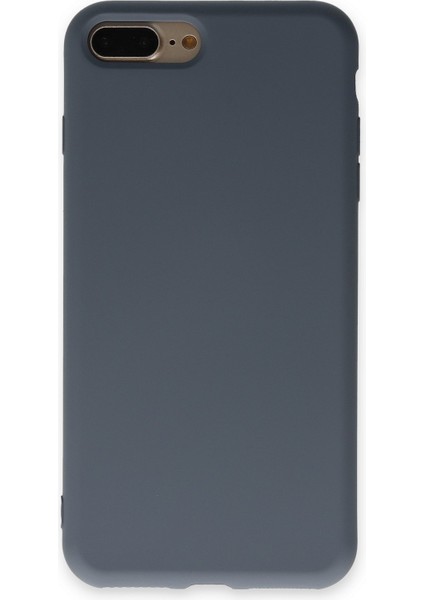 Iphone 8 Plus Kılıf Nano Içi Kadife Silikon - Gri 300099