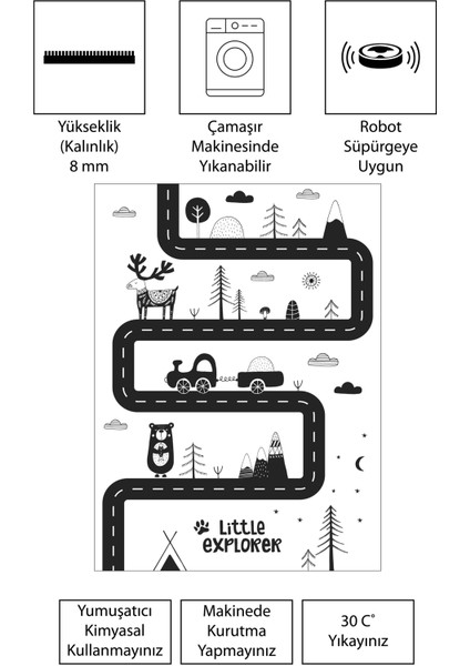 Dijital Baskı Kaymaz Taban Makinede Yıkanabilir Çocuk Odası Halısı Bebek Odası Halısı modelleri