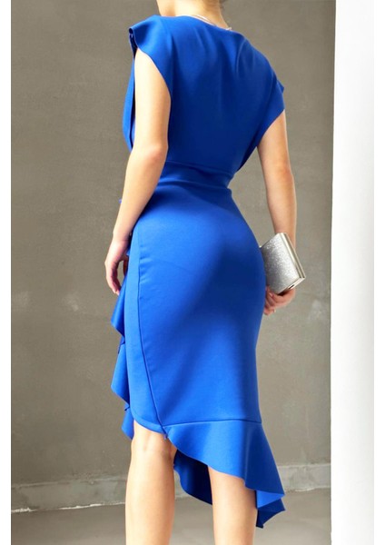 Düşük Omuzlu Volan Elbise fiyatları