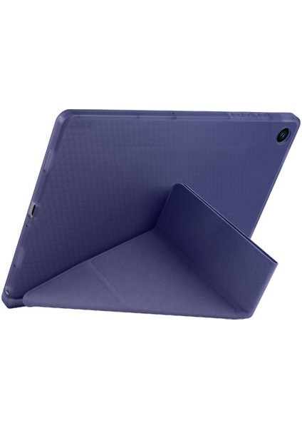 Samsung Galaxy A9 Plus X210 Kılıf Tri Folding Kalem Bölmeli Standlı