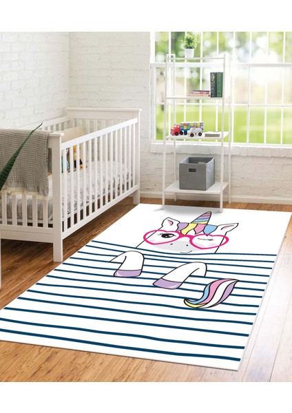 Dijital Baskı Kaymaz Taban Makinede Yıkanabilir Çocuk Odası Halısı Bebek Odası Halısı