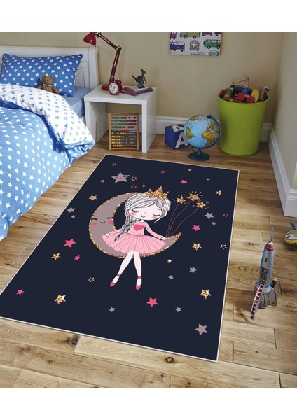 Dijital Baskı Kaymaz Taban Makinede Yıkanabilir Çocuk Odası Halısı Bebek Odası Halısı