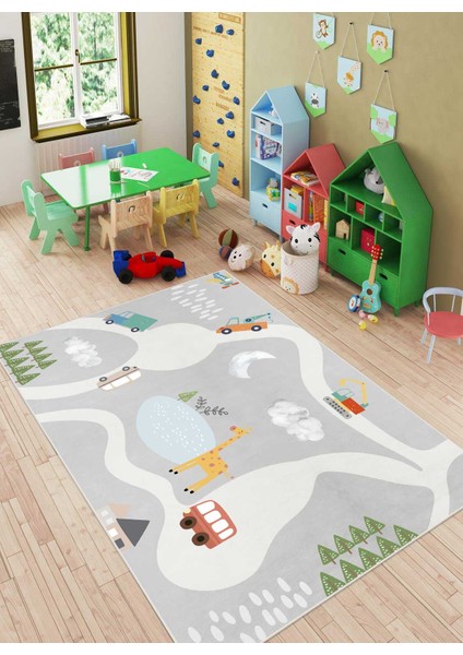 Dijital Baskı Kaymaz Taban Makinede Yıkanabilir Çocuk Odası Halısı Bebek Odası Halısı fiyatları