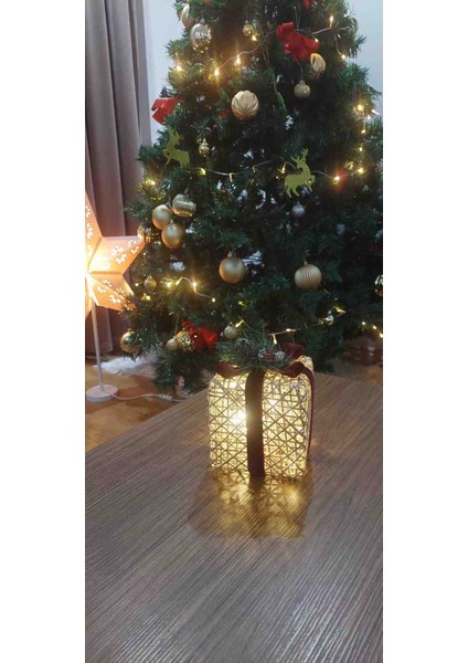 Yılbaşı Ağacı Altı LED Işıklı Kutu