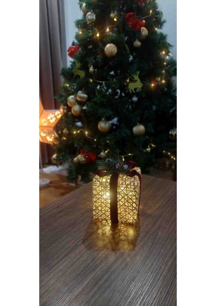 Yılbaşı Ağacı Altı LED Işıklı Kutu
