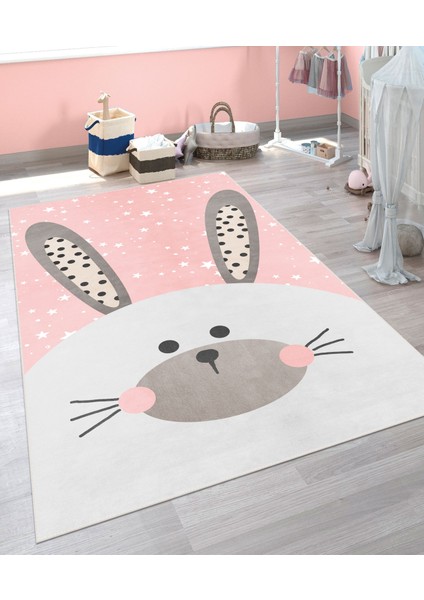 Dijital Baskı Kaymaz Taban Makinede Yıkanabilir Çocuk Odası Halısı Bebek Odası Halısı