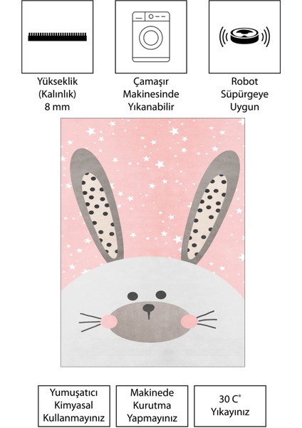 Dijital Baskı Kaymaz Taban Makinede Yıkanabilir Çocuk Odası Halısı Bebek Odası Halısı modelleri