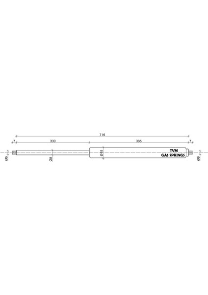 Gazlı Amortisör 715MM Açık Boy fiyatları