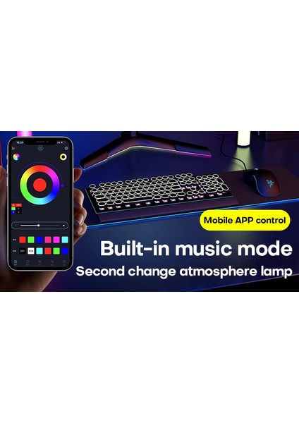 Rgb LED M07 Ortam Aydınlatma Mini Ayaklı Ambiyans Işığı Fotoğraf&video Çekim Youtube Tiktok
