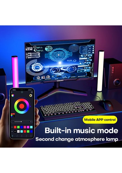 Rgb LED M07 Ortam Aydınlatma Mini Ayaklı Ambiyans Işığı Fotoğraf&video Çekim Youtube Tiktok