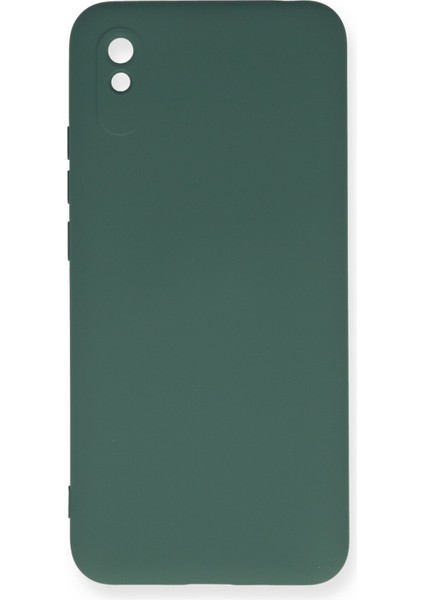 Xiaomi Redmi 9A Kılıf Nano Içi Kadife Silikon - Koyu Yeşil 300099