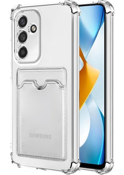 Samsung Galaxy S23 Fe Card Slot Shock Kılıf Şeffaf