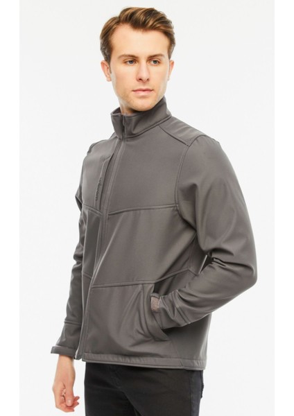 Softshell Mont Içi Polarlı Su ve Rüzgar Geçirmez Pro Model Gri Erkek fırsatları