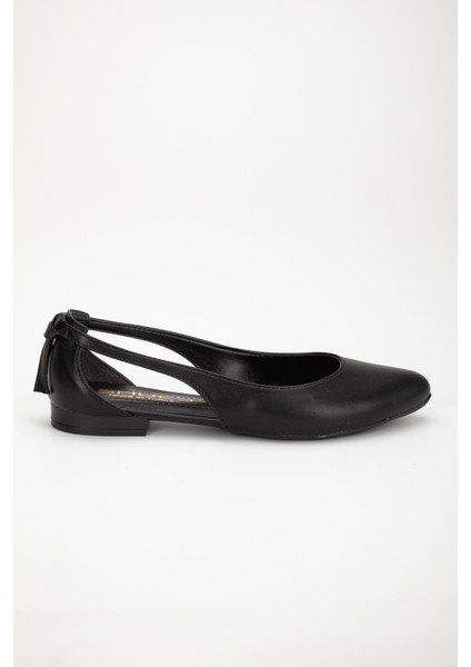 Miste Günlük Babet Ayakkabı Siyah Cilt modelleri