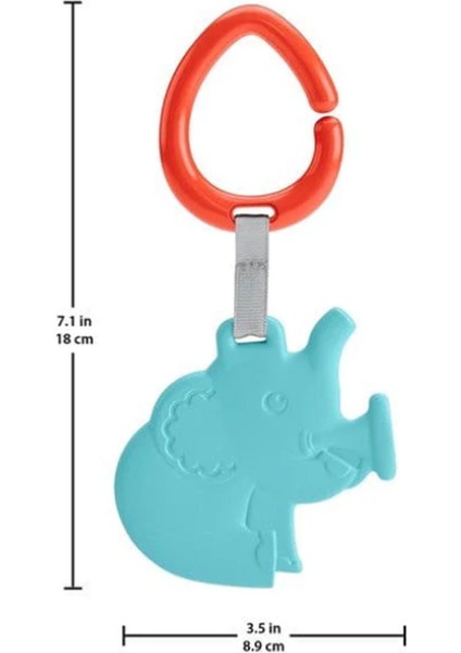 Fisher Price Fil Şeklinde Çıngırak ve Diş Kaşıyıcı fisher-price